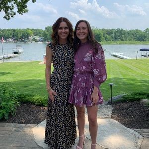 LOVESHACKFANCY - size small long sleeve button up lace dress